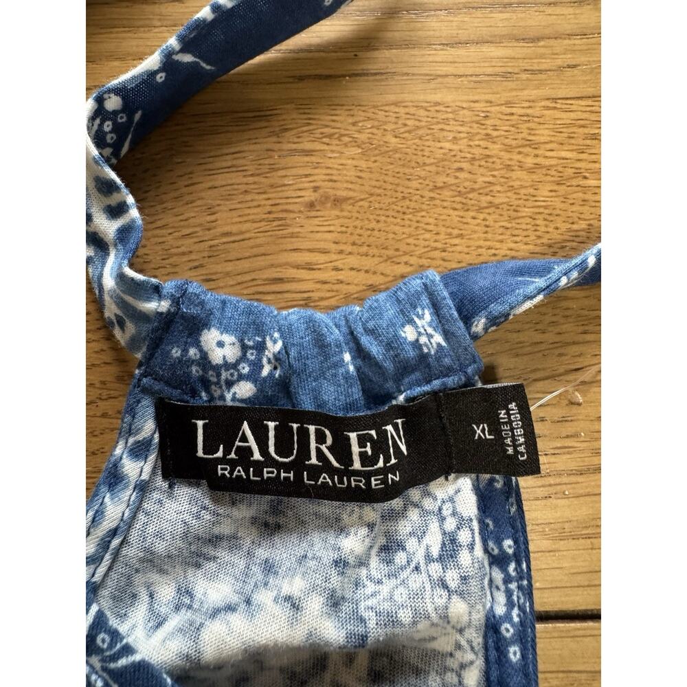 Lauren Ralph Lauren Women Size XL Patchwork Floral Dress Beach Cottagecore Boho - Picture 3 of 16